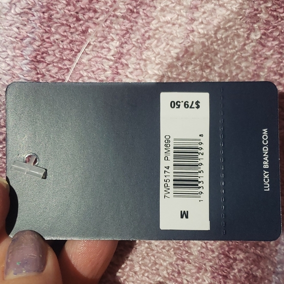 NWT Lucky Brand M cardigan open front sweater - Picture 8 of 10